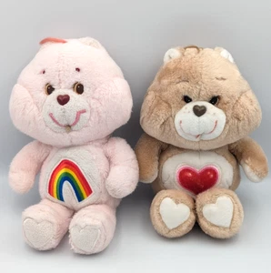 1983 Kenner Care Bears Cheer Bear & Tenderheart Bear Plüsch Lot 13 Zoll Vintage - Bild 1 von 14