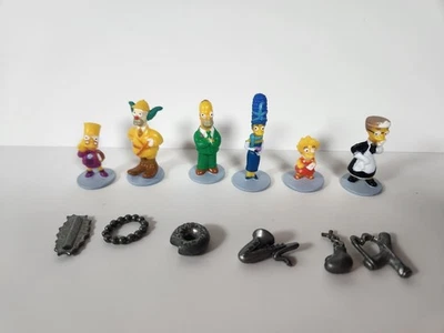 The Simpsons Clue Replacement Pieces 6 Tokens and 6 Pewter Weapons - Image 1 of 3