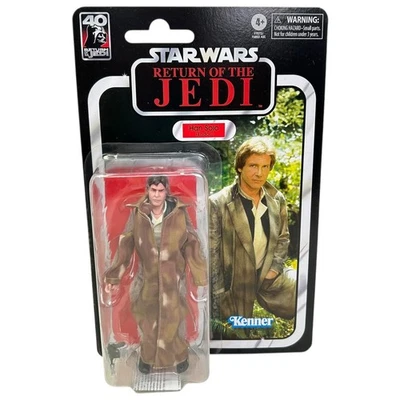 Figura Star Wars Black Series Han Solo Endor 6" 40th ROTJ 2023 Hasbro Sellada Foto 1 de 4