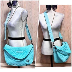 Bandolera Lug Harmony Matte Luxe VL en azul aguamarina. Nuevo. - Imagen 1 de 21