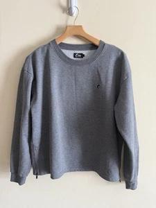 Zyia grau Energetic Reißverschluss Rundhalsausschnitt sportliches Sweatshirt Damen Large - Bild 1 von 3