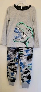 Member's Mark Boys Fleece Dinosaur Pajames Size 5 - Picture 1 of 2