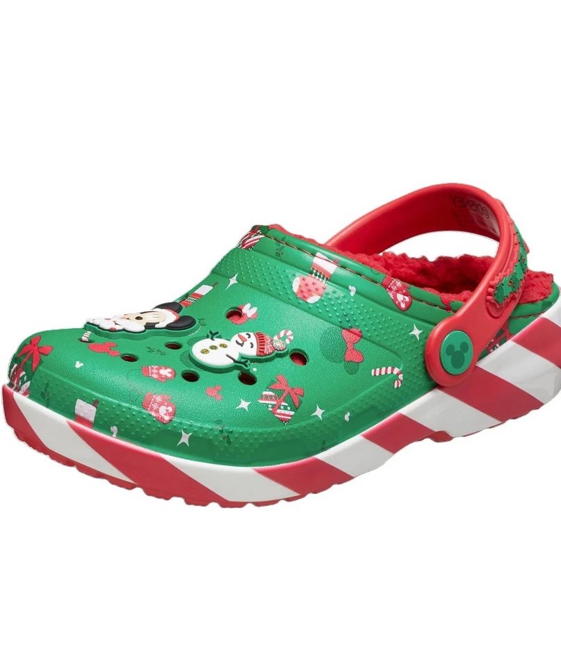 Zuecos forrados CROCS Mickey Mouse Disney Navidad vacaciones niños J3 Foto 1 de 1