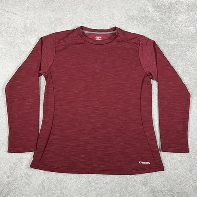 Camisa de carbono para mujer grande manga larga capa base térmica roja termolita Foto 1 de 4