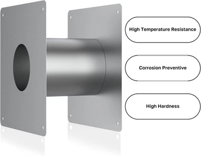 Camplux 3.15" Vent Wall Thimble Adjustable Thickness for Gas Stove, Water Heater