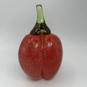 Pisapapeles estatuilla de pimiento rojo de vidrio artístico KOSTA BODA - Imagen 1 de 20