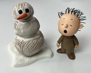 Pig Pen Peanuts Figur, Schneemann & Sockel 2003 Memory Lane Charlie Brown Weihnachten - Bild 1 von 10