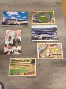 Yankee Stadium Postkarten Lot Steinbrenner Reggie Jackson Baseball New York & Polo - Bild 1 von 15
