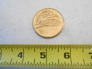RARE SPACE SHUTTLE CENTER HOUSTON NASA MILITARY CHALLENGE COIN TOKEN - Picture 1 of 5