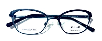 KLIIK DINAMARCA 636 M103 OVALADO UNISEX BORDE COMPLETO AUTÉNTICO MARCO DE GAFAS 49-18-135 Foto 1 de 4