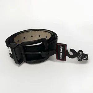 Cintura uomo Pierre Cardin taglia 34 nera/bianca liscia reversibile regolabile - Foto 1 di 7