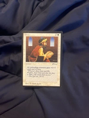Piety - Light - (Arabian Nights) NM MTG Slight Indentations - Image 1 of 2