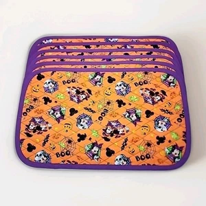 Mickey Minnie Mouse Halloween gesteppte Tischsets 6er Set 11x13" gruseliges Skelett - Bild 1 von 2