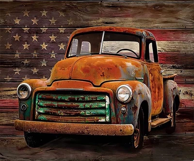 Сделай сам 5D алмазные наборы для росписи взрослых полная дрель алмазная живопись деревенский старый... - Изображение 1 из 4