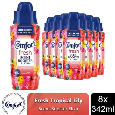 Comfort Fresh Tropical Lily Liquid Scent Booster Elixir All Day Fresh 342ml, 8Pk - Image 1 of 4