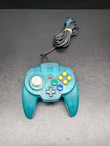 Nintendo 64 N64 HORI PAD MINI Clear Ocean Blue Controller Pad - Picture 1 of 4