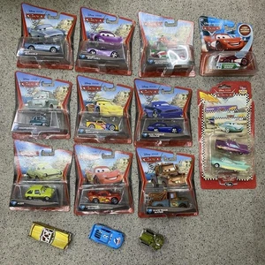 Cars 2 Total 18 cars Mattel 15 cars 3 cars Large world map #PFCWGV - Picture 1 of 9