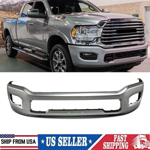 Fits For Ram 2500 3500 2019 2020-2024 Billet Silver Front Bumper Face Bar New - Picture 1 of 15