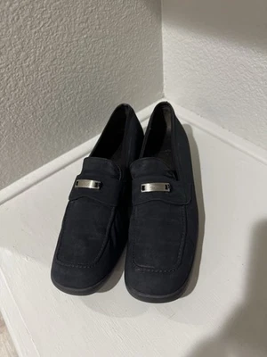 Mocasines Salvatore Ferragamo Sport Mujer Azul Marino Hechos en Italia Talla 10 EU42 Foto 1 de 4