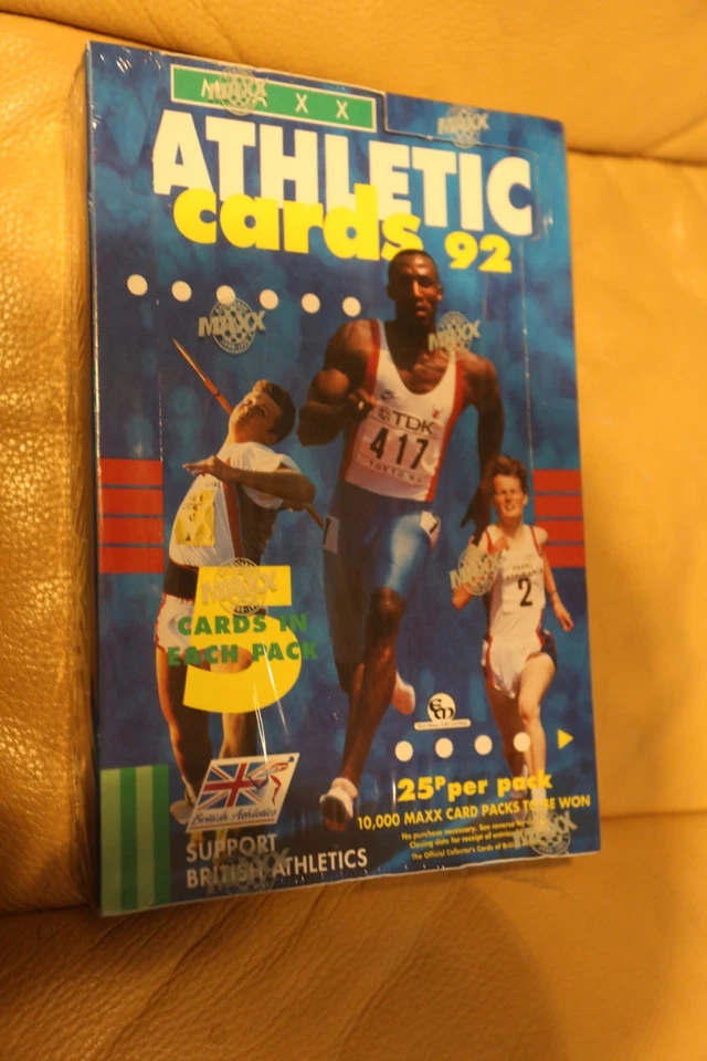 BRITISH ATHLETICS 1992 MAXX SCATOLA DI CARTE COLLEZIONABILI SIGILLATA IN FABBRICA - Immagine 1 di 1