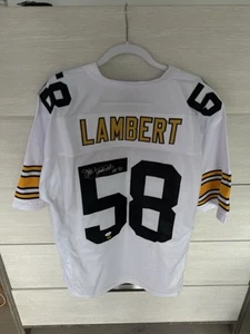 Jack Lambert "HOF 90" Authentic Signed Black Pro Style Jersey With COA - Picture 1 of 5
