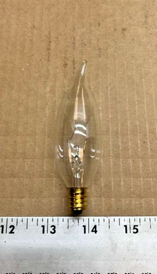 Feit Electric Chandelier Light Bulb Flame tip, 130V, 40W, P/N 40CFC-130 - Image 1 of 4