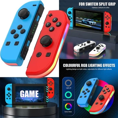 1 Pair Joy-Con Controllers for Nintendo Switch – Left & Right with LED