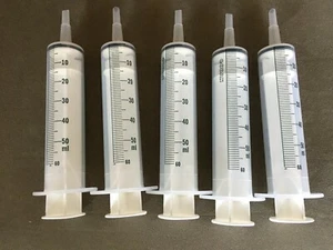  60cc / 50ml Silicone O-ring Syringe Catheter Tip 60cc - Handfeeding New Pricing - Picture 1 of 21