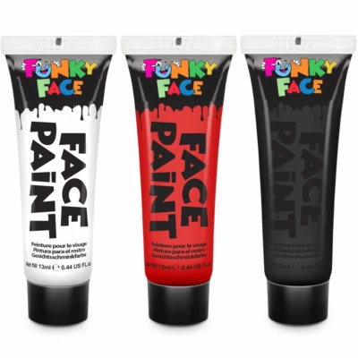 Face Paint Halloween Makeup Body Vampire Devil Witch Zombie Skeleton Paintglow