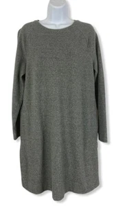 j.jill Shift Dress-Pullover Long Sleeved Size M -Pockets Color Heathered Gray - Picture 1 of 6