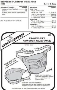 Traveler's Contour Waist Pack Bag #230 Sewing Pattern (Pattern Only) - Picture 1 of 1