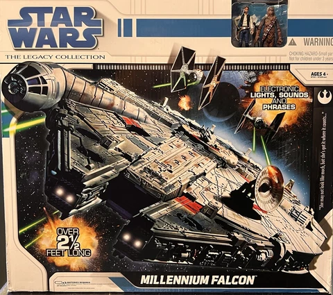 STAR WARS THE LEGACY COLLECTION MILLENNIUM FALCON 3 3/4" FIGURE SET 2008 NEW Cover