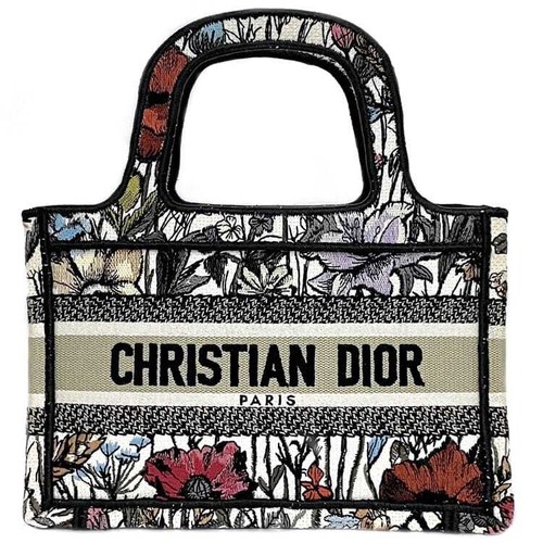 Mini sac fourre tout Christian Dior livre fourre tout mini multicolore mille fleurs S5475ZWRF