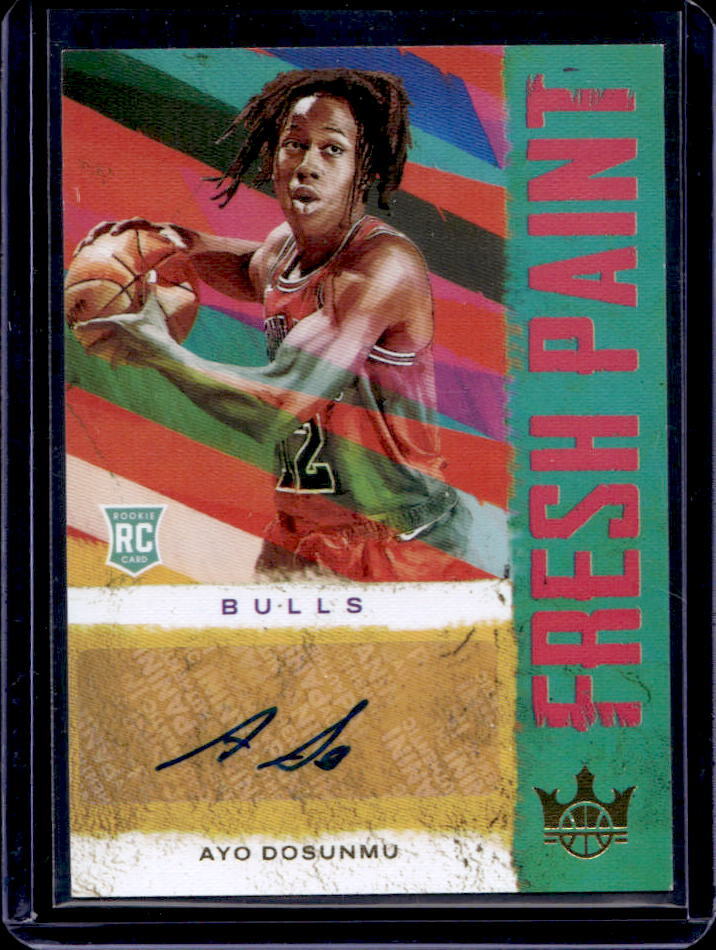 2021-22 Court Kings Ayo Dosunmu Fresh Paint Rookie Auto Autograph RC #41/199