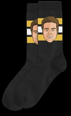 DAVID PASTRNAK HOCKEY SOCKEY WALK IN THE FOOTSTEPS SOCKS NIB 7-12 BOSTON BRUINS Cover