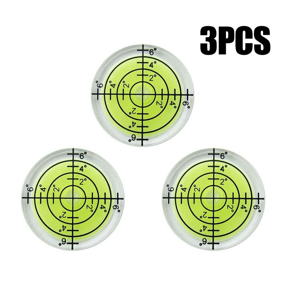 3× 32mm Bubble Level High Precision Level Round Bubble Circular Measuring Mini - Image 1 of 4