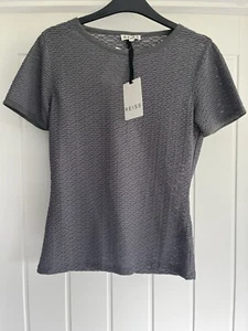 Reiss womens textured t-shirt Small BNWT - Picture 1 of 4