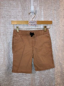 Size 8/10 Kids Orange-Brown Elastic Waist Shorts Cat & Jack Brand RN# 17730 - Picture 1 of 3