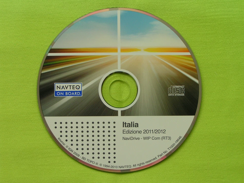 NAVIGATION CD WIP COM RT3 ITALIEN 2012 CITROEN C4 C5 C6 PEUGEOT 207 307 407 607 - Bild 1 von 1