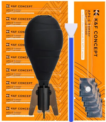 Minadax KF APS-C Sensor Reinigung 16mm 10 Swabs + Blasebalg mit Filter - Bild 1 von 4