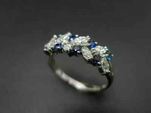 2Ct Round Cut Lab-Created Sapphire 14k White Gold Plated Women's Engagement Ring - Picture 1 of 3