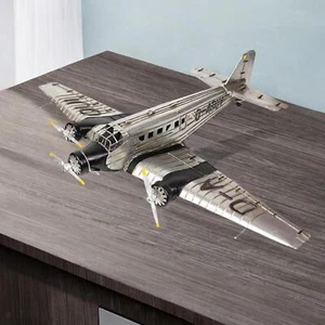 Metal Airplane Model Decor Gifts Retro Plane Model for Bedroom Home Entrance - Picture 1 of 7