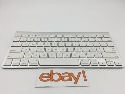 GENUINE Apple Wireless Bluetooth Keyboard Mac Aluminium -MC184LL/B (A1255)  - Image 1 of 4