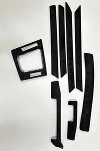 BMW 3 E46 Alcantara Interior Trim Kit Center Console Moldings Covers LHD OEM - Picture 1 of 24