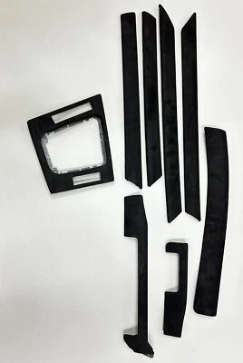 BMW 3 E46 Alcantara Interior Trim Kit Center Console Moldings Covers LHD OEM - Image 1 of 4