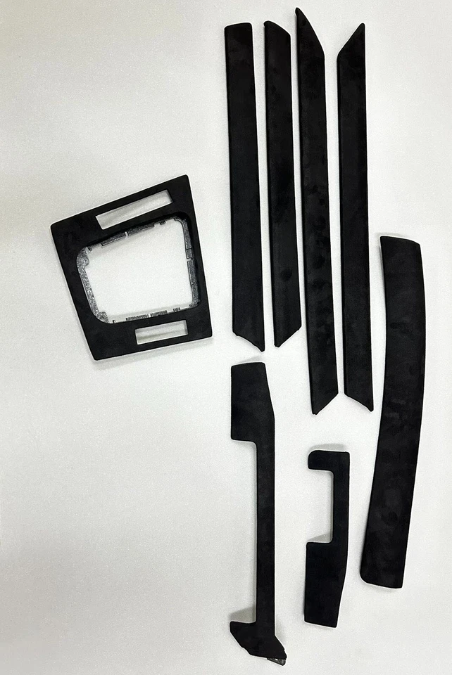 BMW 3 E46 Alcantara Interior Trim Kit Center Console Moldings Covers LHD OEM - Image 1 of 4