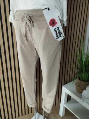 ❤️ Pantaloni da jogging Wendy Trendy pantaloni da jogging pantaloni della tuta beige - Immagine 1 di 4