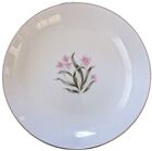 Grantcrest Pink Orchid Coupe Bowl VTG White China Pink Green Japan 1 Piece