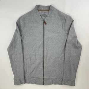 Denver Hayes Men's Gray Full Zip Up Sweatshirt Jacket Size S Small, Modern Fit - Picture 1 of 9