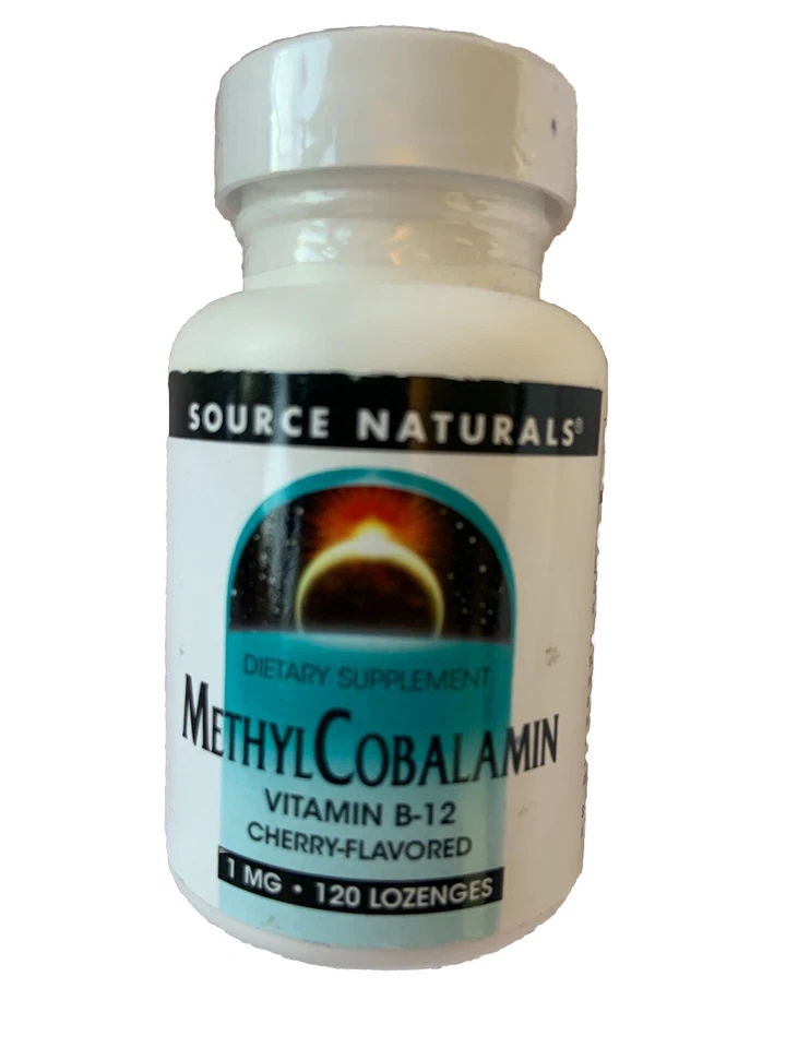 Source Naturals Metilcobalamina Vitamina B-12 Cereza 1 mg 120 Pastilla MTHFR NUEVO Foto 1 de 4